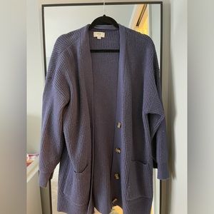 Aerie oversized navy cardigan